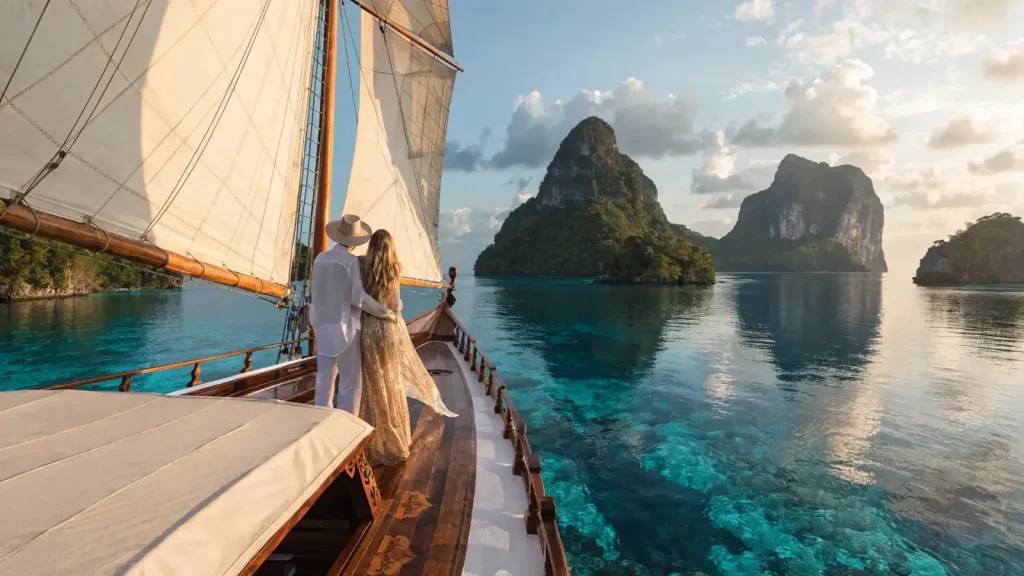 Komodo Honeymoon Yacht — Romantic Private Cruise for Couples