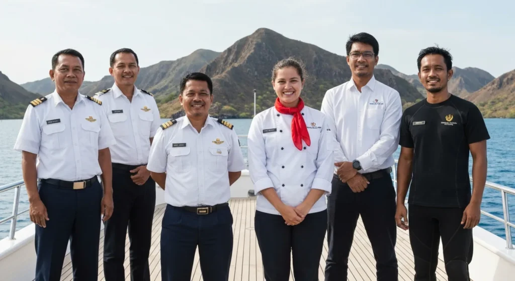 Expert team behind Komodo Yacht Charters professional maritime operations
