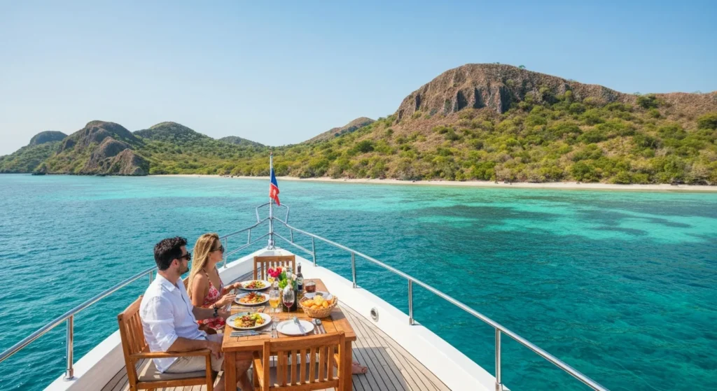 Luxury yacht charter pricing and cost breakdown for Komodo voyages 2026